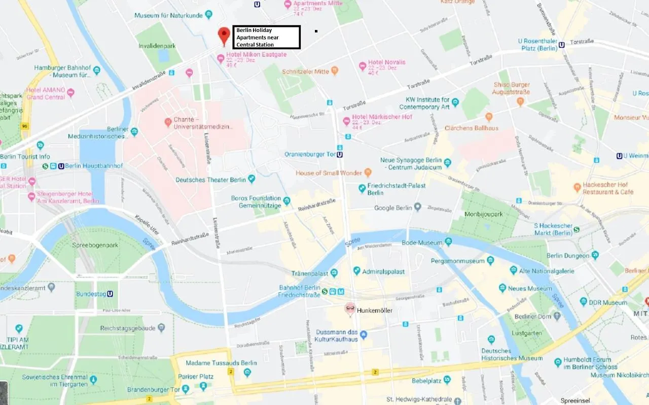Berlin Holiday Apartments Near Central Station